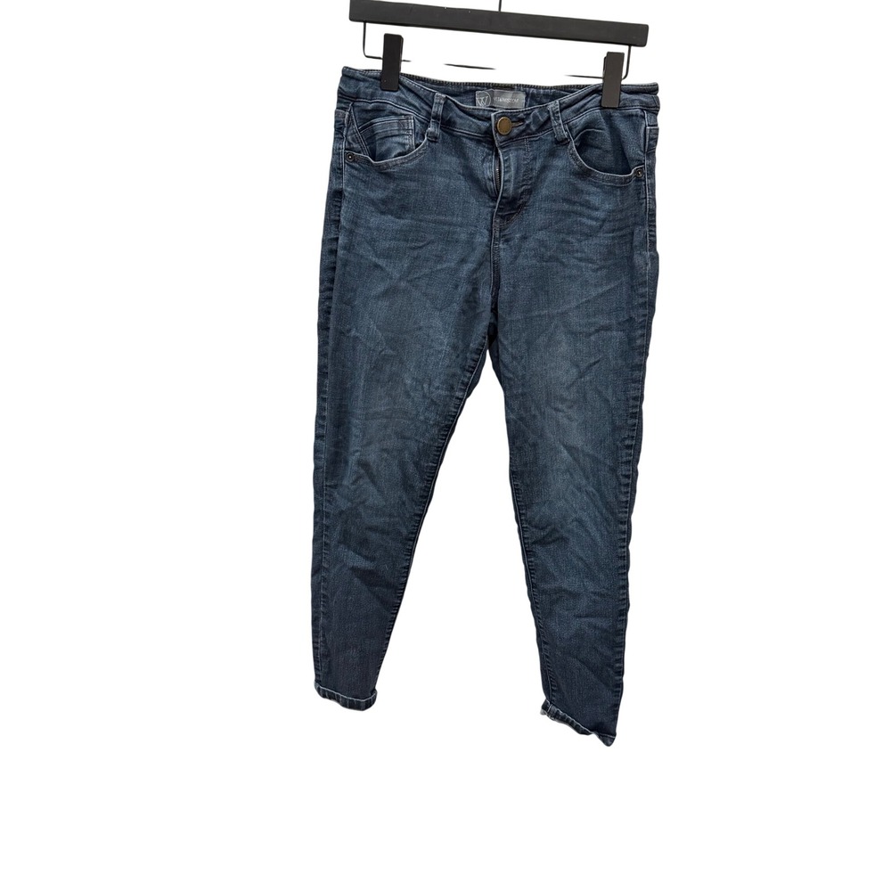Wit & Wisdom Ab-solution Skinny Jeans Dark Wash Petite 10P Denim Blue Pants